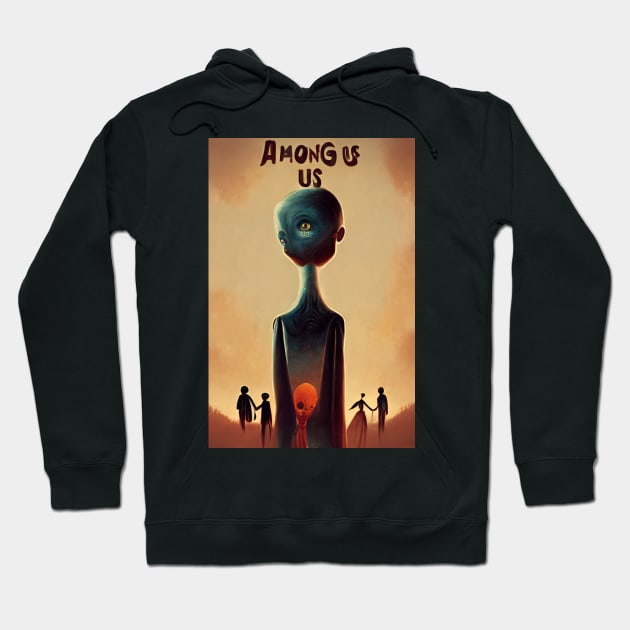 Monster Among us Hoodie by ai1art